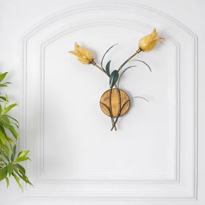 POSTA Tulips Glass and Metal Wall Light
