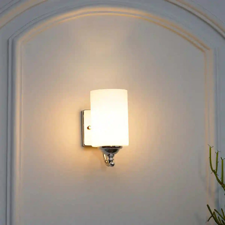 Talland Single Light Glass and Metal Wall Light