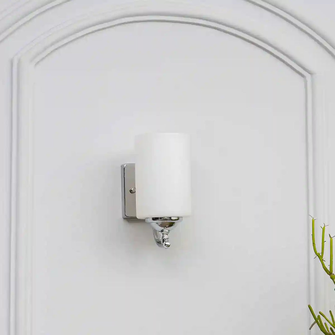 Talland Single Light Glass and Metal Wall Light