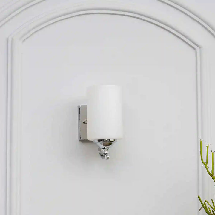 Talland Single Light Glass and Metal Wall Light
