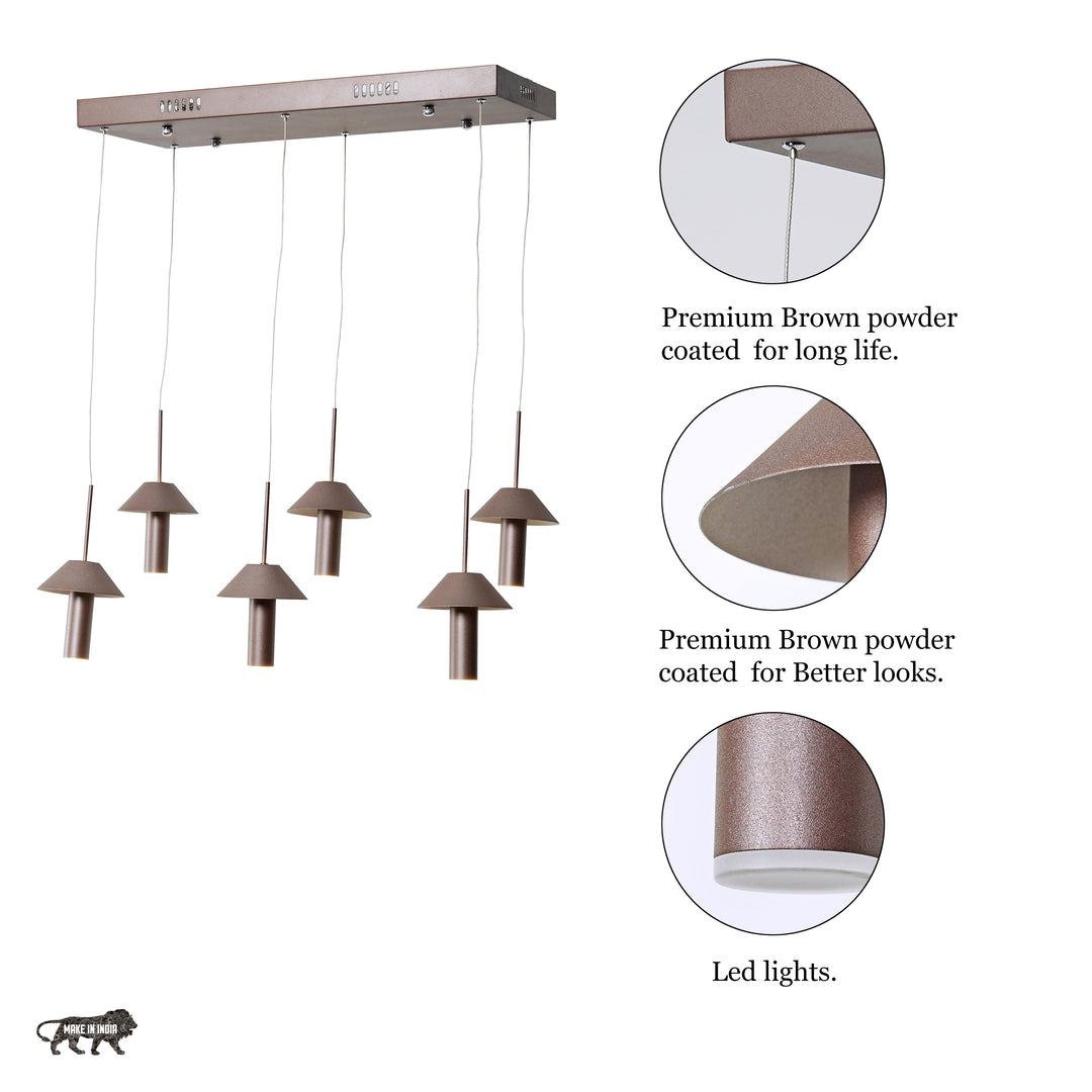 Dorcia Hat Drop LED Chandelier