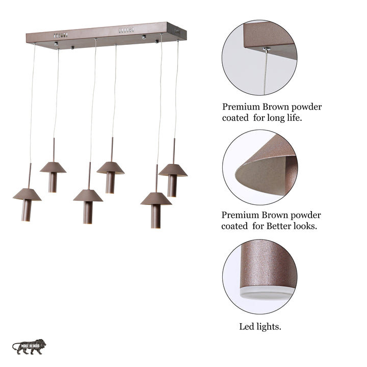 Dorcia Hat Drop LED Chandelier