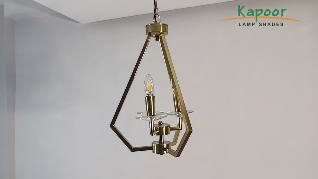 Arvin Gold Metal Hanging Light
