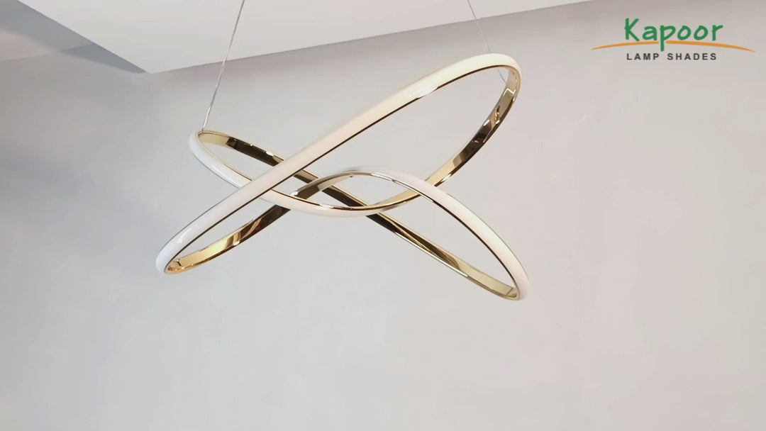 Danieli Rose Gold 3 Colour LED Chandelier Ceiling Light