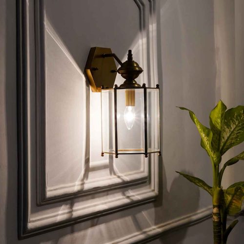 Buy Andre Single Arm Wall Light In Brass Finish Online